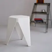 Set of 2 Stacking Puzzle Stools White