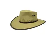 JACARU Full Canvas Parks Explorer Sun Hat Water Resistant Wide Brim Work Toggle
