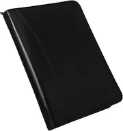 CAXUSD Business Portfolio Binder Zipper Men's Padfolio A5 Document Organizer Office Accessory Portfolio Folder