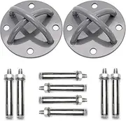 HPAMR Ceiling Anchor Wall Mount Bracket for Suspension Straps, Gymnastic Rings, Aerial Yoga Swing & Hammock, Resistance Band, Battle Rope (2 Pack)
