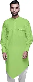 [Atasi] Mandarin Collar Casual Wear Cotton AsymmetrictwoLong Kurta for Boys