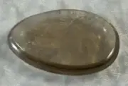 Smoky Quartz Carved Worry Stone