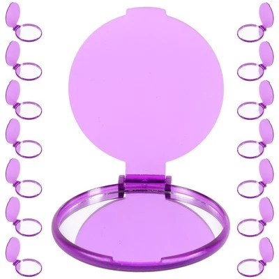 24 Pcs Portable Makeup Mirror Miss Travel Small Pocket Mirrors Purse Foldable