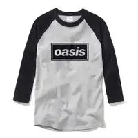 在飛比找蝦皮商城優惠-Oasis Logo black 七分袖T恤 2色 綠洲合唱