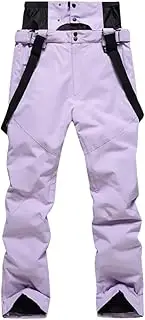 [Haitpant] Men Women Suspenders Ski Pants Windproof Warm Couple Snow Trousers Winter Waist Protection Ski Snowboard Pants