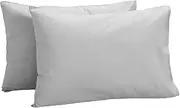Toddler Pillowcase, 100% Cotton Pillowcase for Toddler Pillows - 2 Pack Baby Pillow Cover Cot Bed, Kids Travel Pillow Case 40 x 60cm, Envelope Closure Infant Pillowcases - Crib Bed, At School
