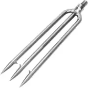 Stainless Steel Fishing Harpoon 3 Prong Fishing Gig Gaff Hook with 8mm Screw for