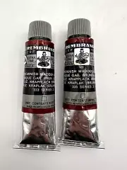 Brownish Madder Alizarin Lot of 2 Rembrandt 40 ml Tubes Oil Paint 333 Series 3