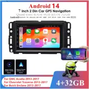 7'' 4+32G Stereo Radio GPS Navi For Chevy Traverse Buick Enclave 2013-17 Carplay