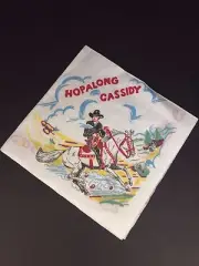 1950's Hopalong Cassidy, "Un-Used" Paper Napkin (Scarce)