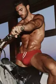 [H055] Male Model Showing Off Posing Beefcake Alpha Hunk Man