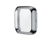 TPU Shell Case Screen Protector Frame Cover Bumper for Fitbit Versa 2 Watch TPU Protect Protective Durable Housing-Grey