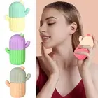 Ice Roller Massager Silicone Ice Roller Cactus Shape Silicone Face Ice