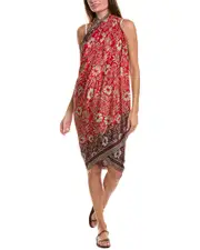 La Fiorentina Silk-Blend Pareo NoSize Red