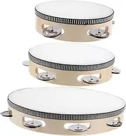ibasenice Preschool Percussion Instrument Boys and Girls' Hand Tambourine for Music Learning