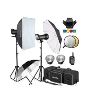 Godox 800W Professional Studio Flash Light Kit, 2-Light Godox SK400II Photo