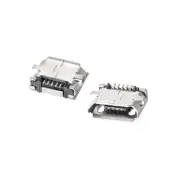 30PCS Micro USB Female Socket Connector Port 5-Pin 180 Degree Repair Adapter