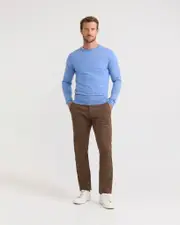 Crew Neck Pure Wool Pullover