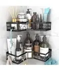Corner Shower Caddy Shelf Organizer Storage w/Hooks For Inside Shower