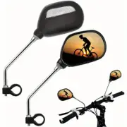 1 Pair Rear View Rearview Mirror Bicycle Bike Cycling Handlebar W/Reflector New