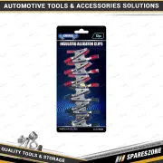 12 Pieces of Charge 5 Amp Alligator Clips - Black & Red Colour Crocodile Clips