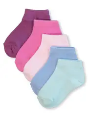 Gl 5Pk Low Cut Socks Plain