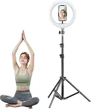 LED Ring Light with Stand | Light Adjustable Phone Holder LED Selfie Ringlight - Stable Ringlight Kit LED Lights for Video Live Stream Photography