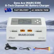 Gens Ace IMARS D300 G-Tech Channel AC/DC 300W/700W RC Battery Charger (White)
