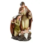 16.5 Inches H: Holy Family at the Manger Statue