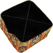 Desk Organizers and Storage,Small Desk Organizer,1-Pc,Ethnic Retro Colorful Indian