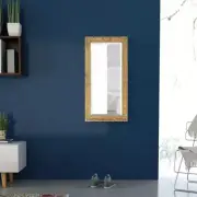 Bathroom Vanity Wall Mirror With Wooden Ornate Frame Decorative Baroque Pattern