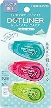 Kokuyo Ta-D920-06X3 Tape Glue, Dot Liner, Petite More, Single Use, Strong Adhesive, 3 Pieces