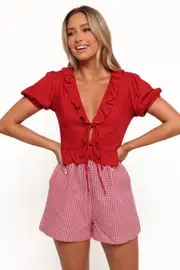 [PUP14] Andra Top - Red XS Red