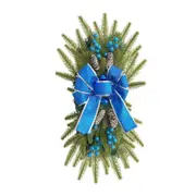 Christmas Bow Upside Down Tree Garland