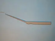SEC Micro Axial Curette, 10 inch Straight Down 5-0 Silver, Model U-0061
