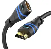 [BlueRigger] HDMI Extension Cable (5M, 4K 60Hz HDMI Extender Cord, Male to Female Adapter, High Speed 18Gbps) - Compatible with Xbox, Roku, PS5/PS4, Nintendo Switch, Laptop, Google Chromecast, Wii U