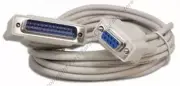 15ft DB9 FEMALE~DB25 pin MALE Serial Null Modem Data Cable,Cross/Nul wired Cord