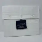 Ralph Lauren FULL Flat Sheet Organic Sateen Studio White SHEET ONLY