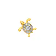 9ct Gold Diamond Turtle Pendant