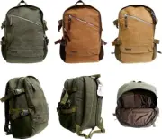18" Canvas Sport Rucksack Camping School Satchel Laptop Hiking Backpack - 928B