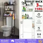 3-Tier Toilet Shelf Bathroom Rack Over Laundry Washing Machine Storage Shelves