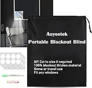 Auyeetek 100% Blackout Shades for Windows Cover118”*59”Travel Portable Temporary Blackout Curtains for Bedroom Skylight Sun Blocking Shades Baby Nursery No Light Stick-on Window Coverings DIY Privacy