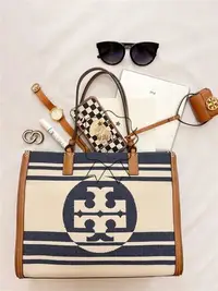 在飛比找Yahoo!奇摩拍賣優惠-全場限時免運 Tory Burch 0078 Ella 帆布