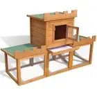 Rabbit Hutch Chicken Coop Pet House Large Wooden Run Cage