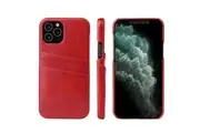 For iPhone 12 Pro Max (6.7in) Case Deluxe Leather Wallet Back Shell Slim Cover Red