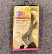 Spanx Star Power Shaping Tights Womens A Black Pattern Bodyshaping Tummy Control