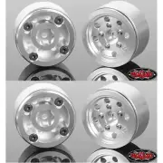 RC4WD Z-W0280 Classic 8-Hole 1.0" Beadlock Wheels (4) Silver