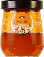 Premium Italian Apricot Preserves, 11.64 Oz Jar, Spreadable Fruit Jam,