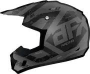 AFX FX-17 Frost Gray Matte Black Attack Helmet size X-Large