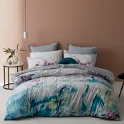Logan and Mason Augusta Quilt Cover Set Blue